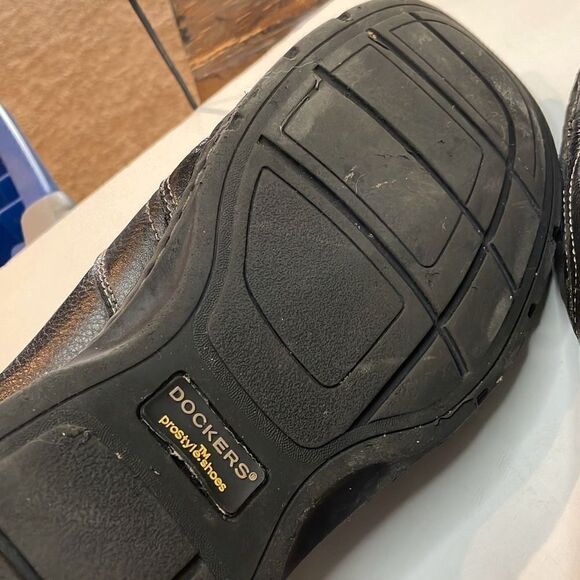 DOCKERS Men's Agent Bike Toe Loafers Black Leather Size 13M - Picture 8 of 10